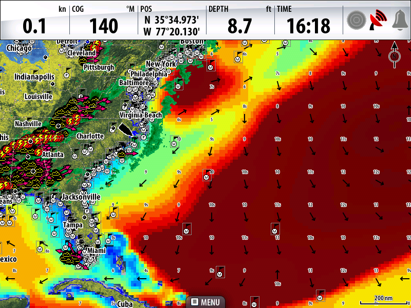 Sirius vs XM Weather. Picture Comparsion The Hull Truth Boating